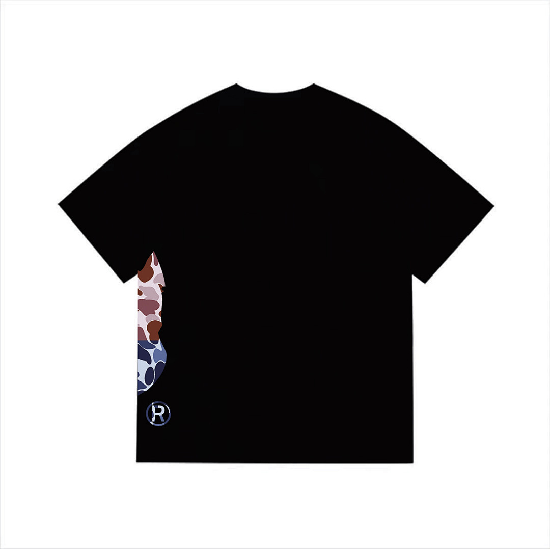 Bape T-Shirt Black/White/Gray/Khaki/Navy Blue EG 1315