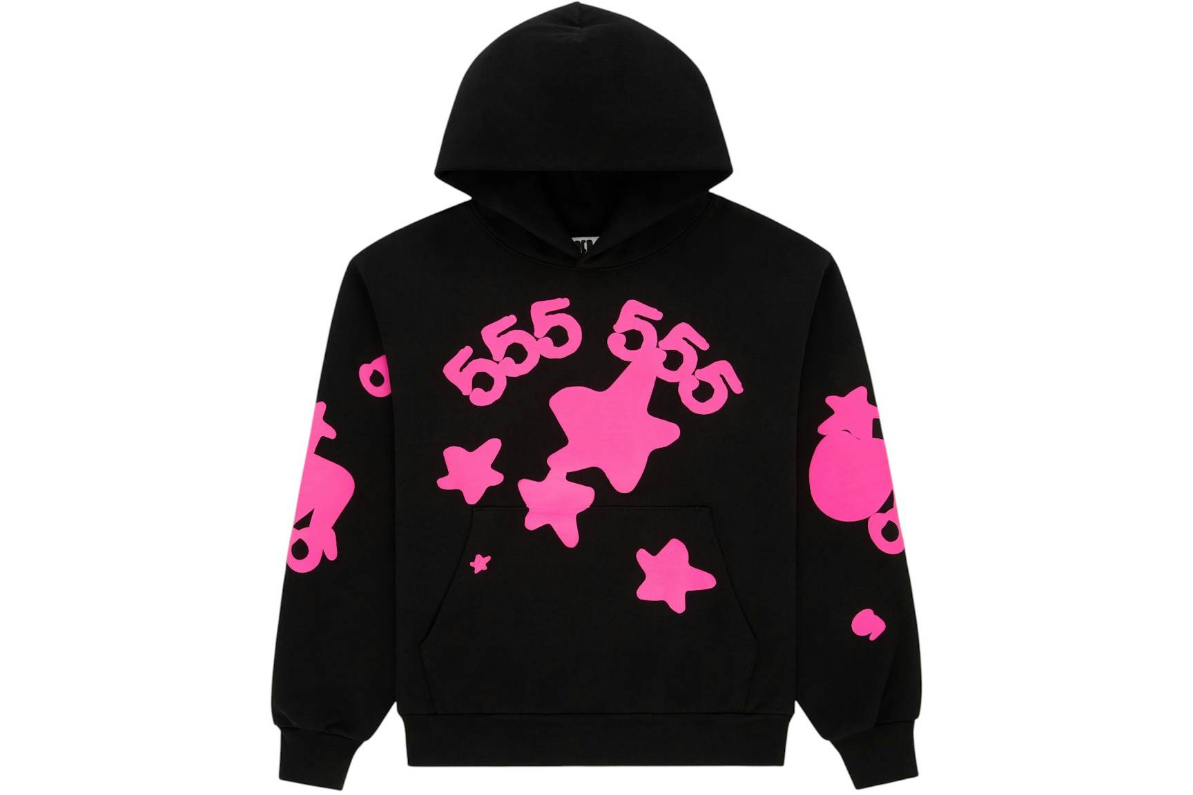 Sp5der Beluga Angel Number Hoodie Black EG 981