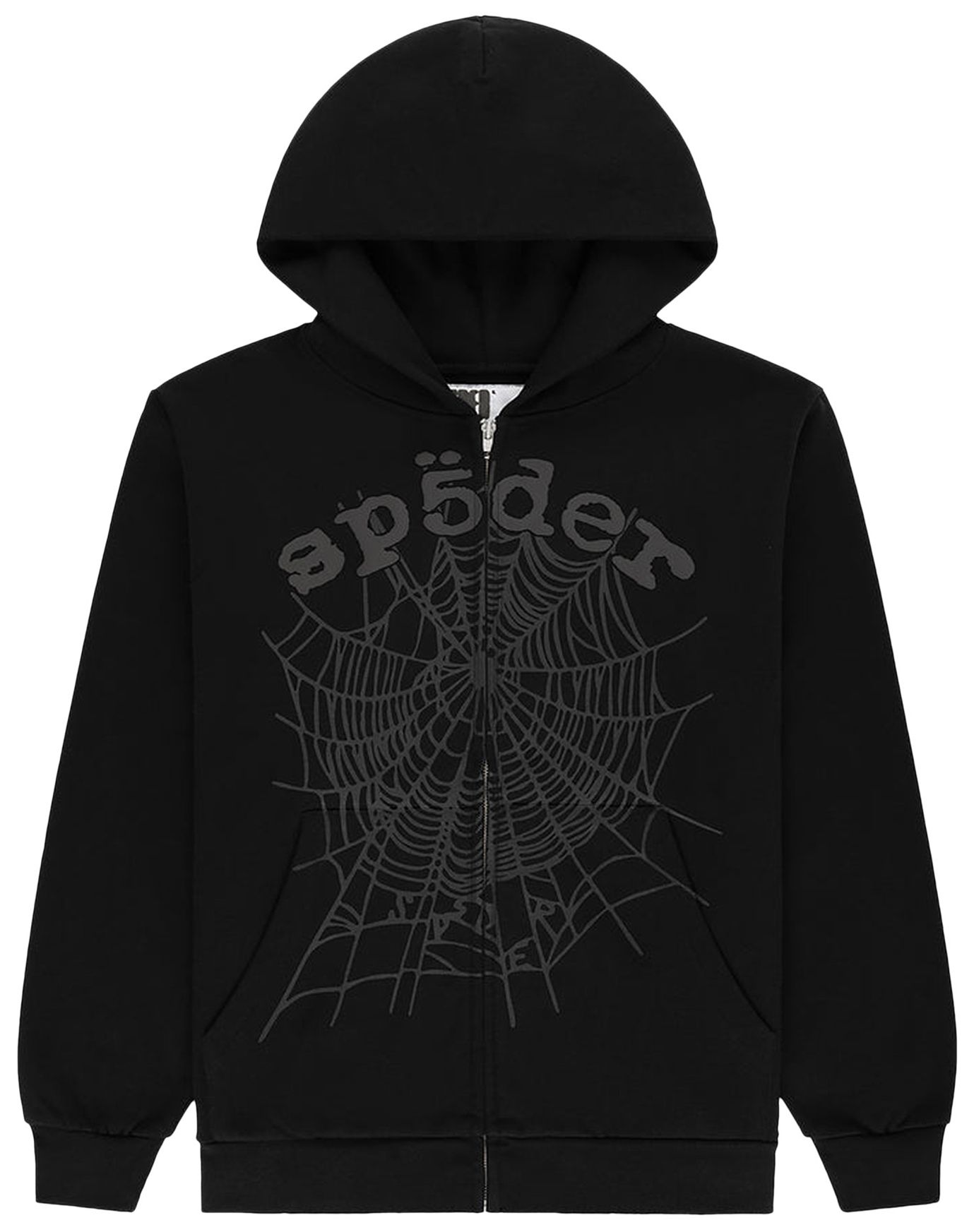 Sp5der OG Web V2 Phantom Zip Up Black EG 975