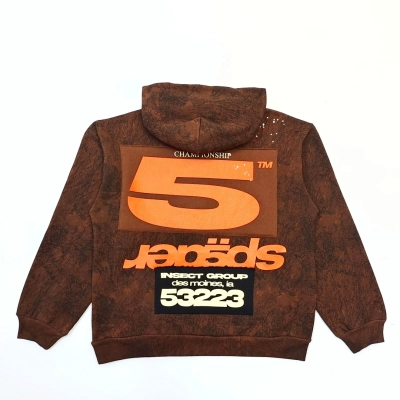 Sp5der T&F Tree Camo Hoodie Brown EG 973 02