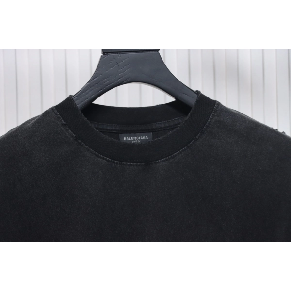 Balenciaga Mirror Logo T-Shirt Black