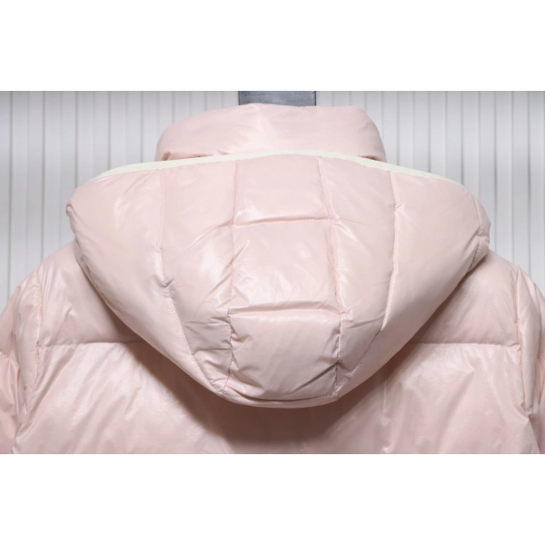 Moncler Andro Removable Hooded Short Down Jacket Light Pink