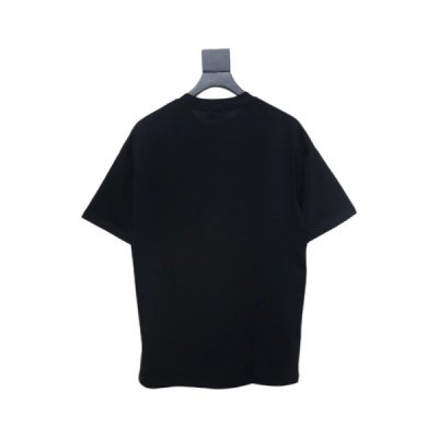 Moncler Embroidered Logo Cotton T-shirt Black 02