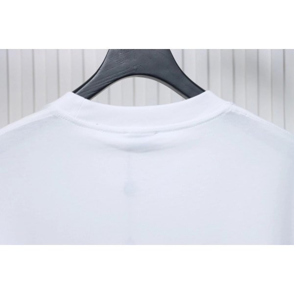 Moncler Embroidered Logo Cotton T-shirt White