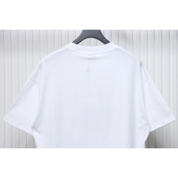 Moncler Embroidered Logo Cotton T-shirt White