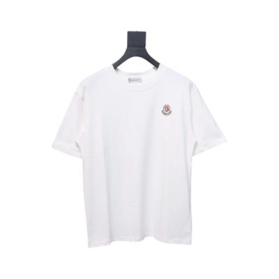 Moncler Enfant Logo Print Cotton T-shirt White 01