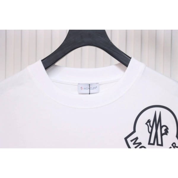 Moncler Laminated Logo T-Shirt White