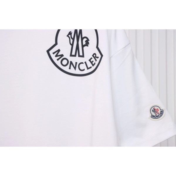 Moncler Laminated Logo T-Shirt White