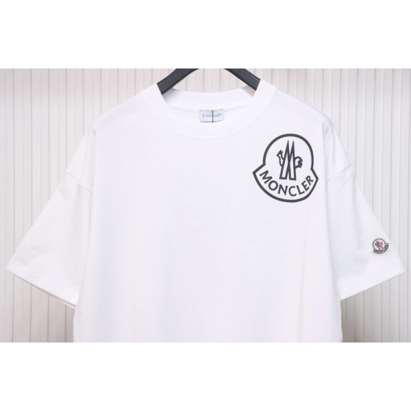 Moncler Laminated Logo T-Shirt White