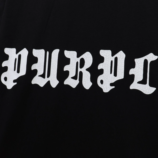 Purple Brand Gothic Wordmark T-Shirt #2392 White/Black/Turmeric