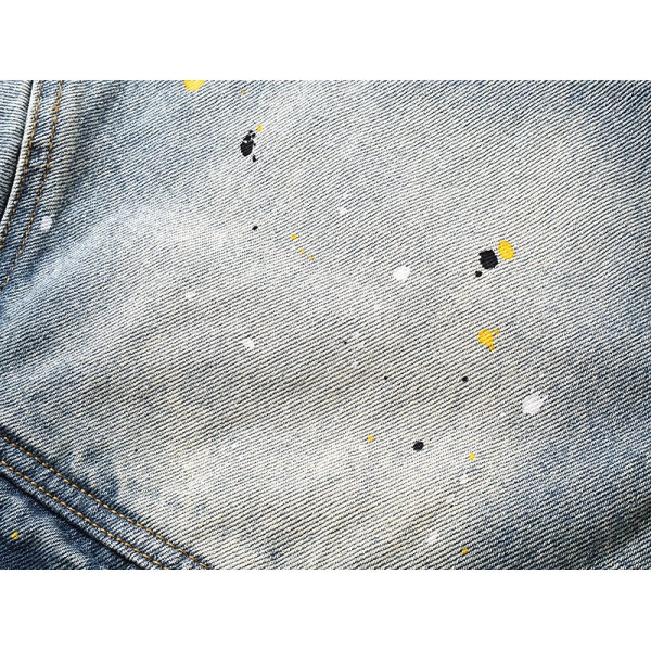 Purple Brand Personality Hotfix Rhinestone Casual Denim Jackets #6019