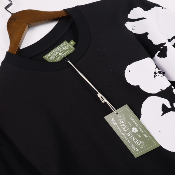 Denim Tears Big Cotton Wreath Short Summer Coordinated Set DT2672#8671 Black/Grey/Purple