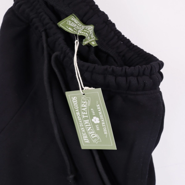 Denim Tears Big Cotton Wreath Shorts #8671 Black/Grey/Purple