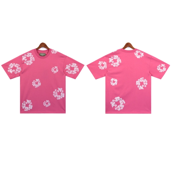 Denim Tears Glitter Patch Floral Print #2671 Black/Grey/Pink/Black Silver