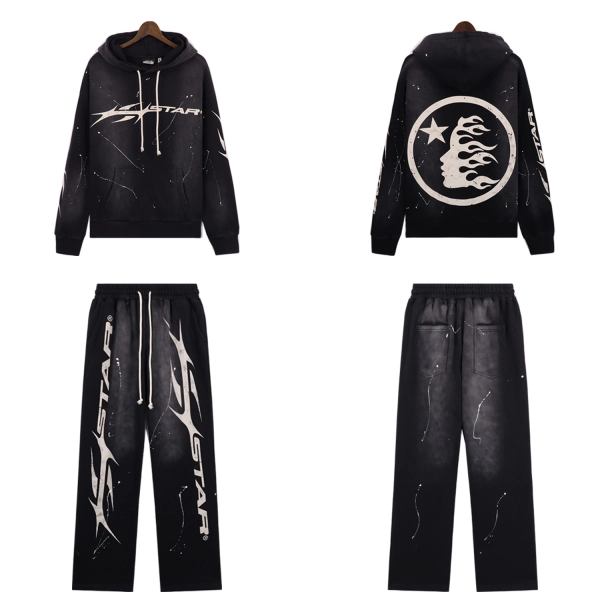 Hellstar Hstar Hoodie & Sweatpants Set #8201-5669 Black