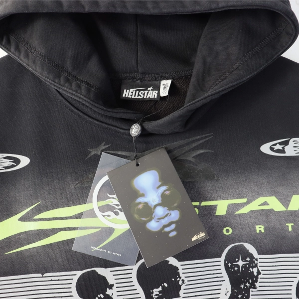 Hellstar Sports Hoodie & Sweatpants Set Black Green #5676-8232