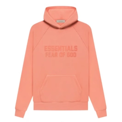 Fear of God Essentials Hoodie 'Coral' 01