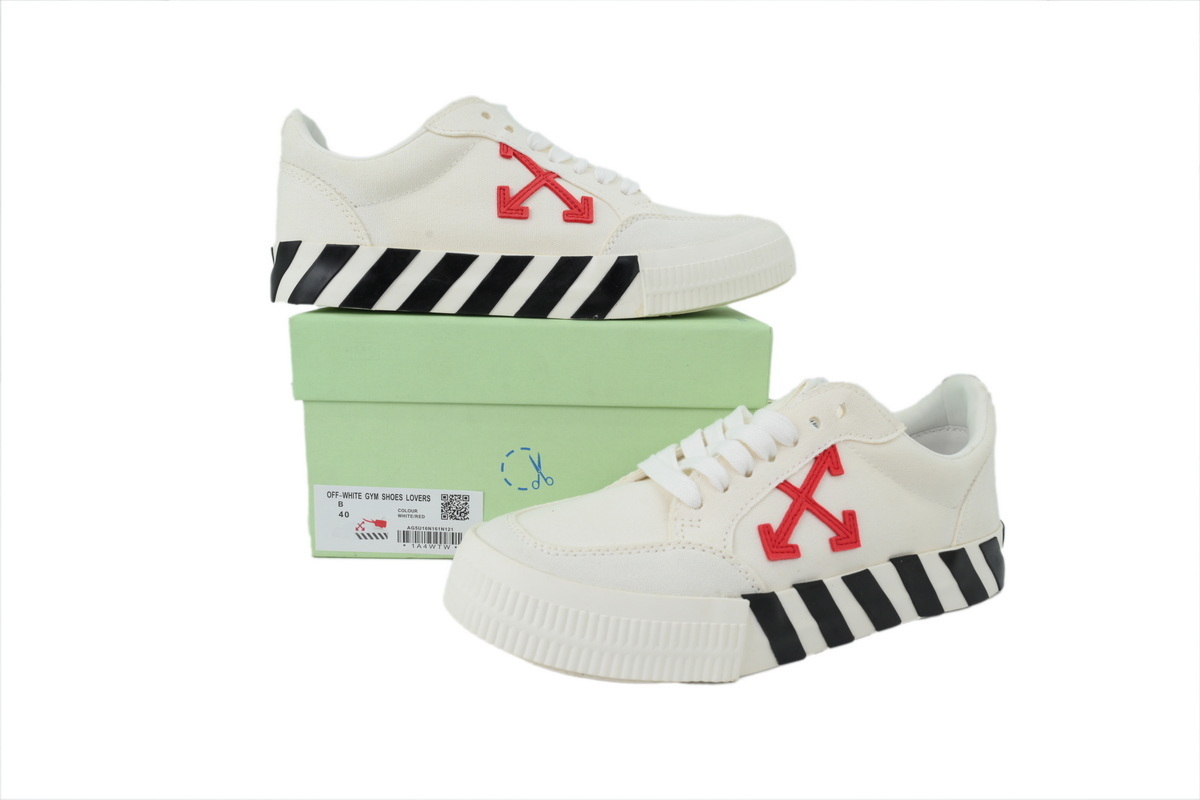 PK God Batch Off-White Vulc White Red OMIA085R20D330500129