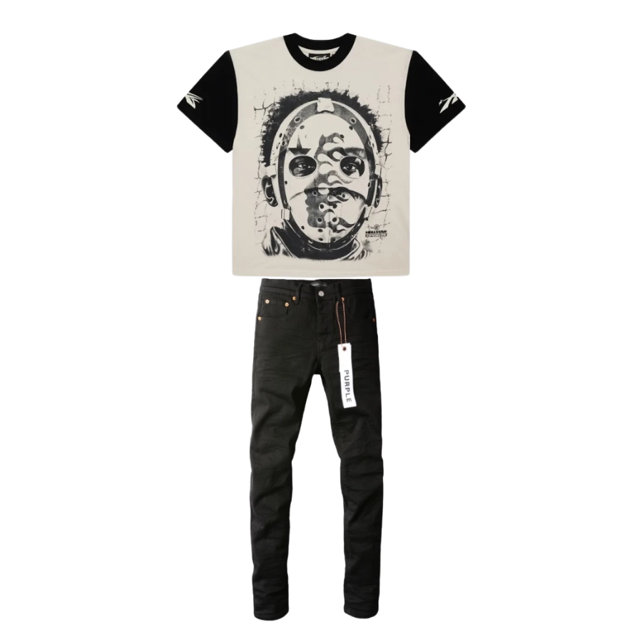 Hellstar 777 Path 2 Paradise T-shirt Multicolor + Purple Brand Fashion Jeans YZ072449