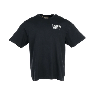 GALLERY DEPT. SOUVENIR T-SHIRT BLACK + Purple Brand Fashion Jeans YZ072449 02