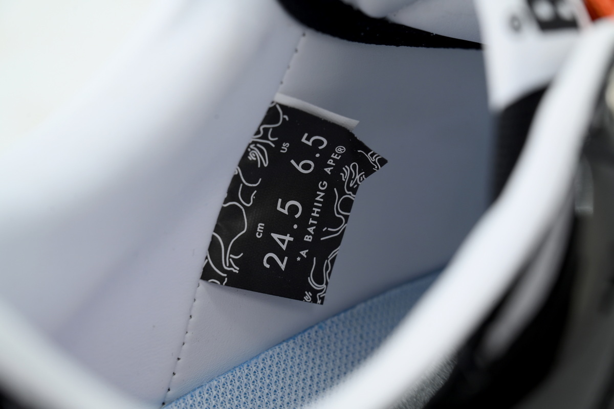 A BATHING APE Black Tangerine Red Big Star OZX8HMX 91315M