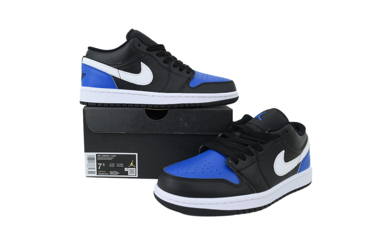 LJR Batch Air Jordan 1 Low 'Black Royal Toe' 553558-042
