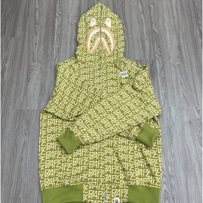 A BATHING APE (BAPE) Shark Full Zip Hoodie Green 02
