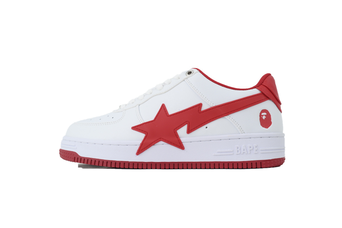 A BATHING APE Red And White Big Star OZXSHMX 91314M