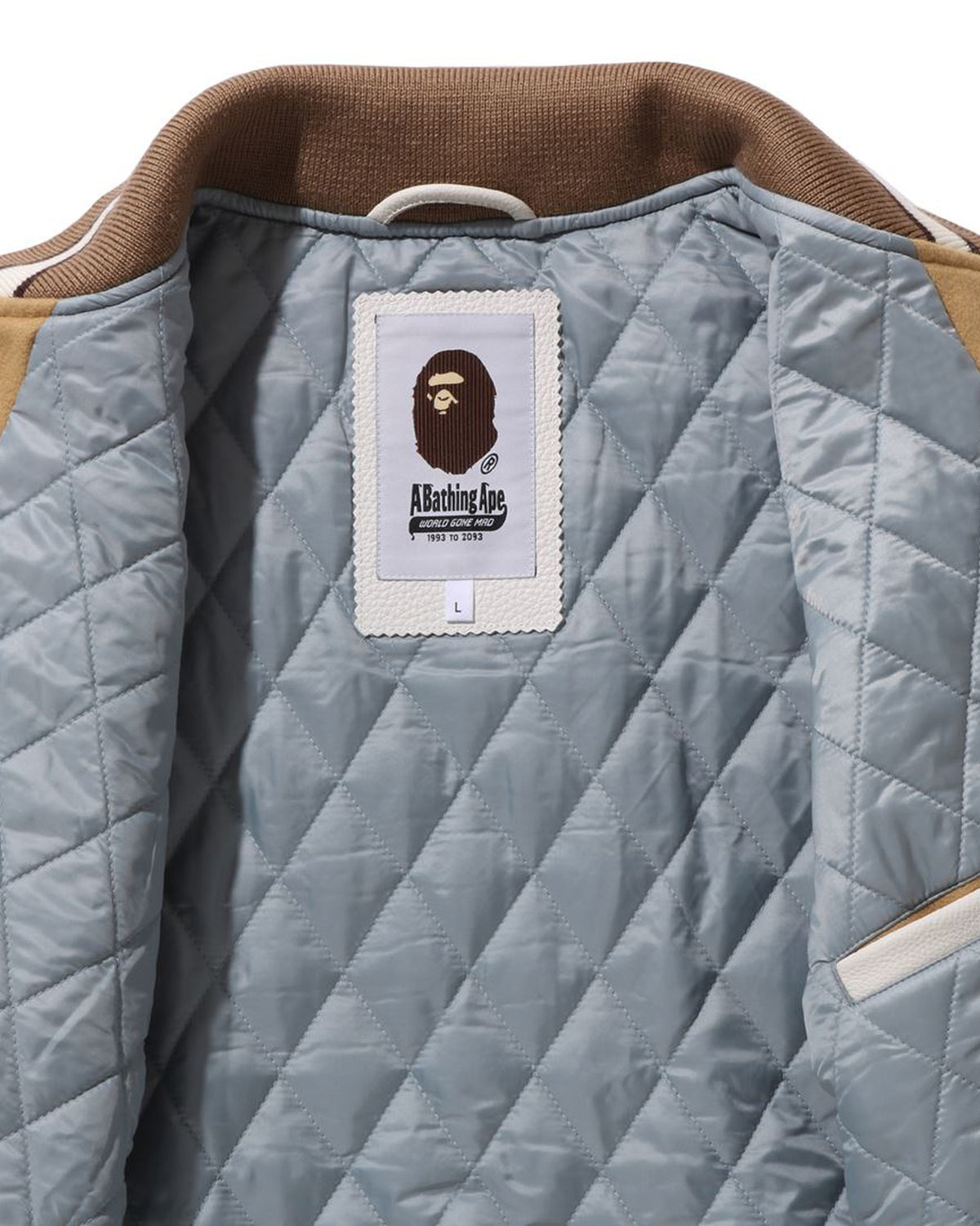 A BATHING APE X Coca Cola Varsity Jacket Brown/Red