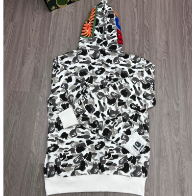 A Bathing Ape (BAPE) Kyoto City Camo Shark Full Zip Hoodie 01
