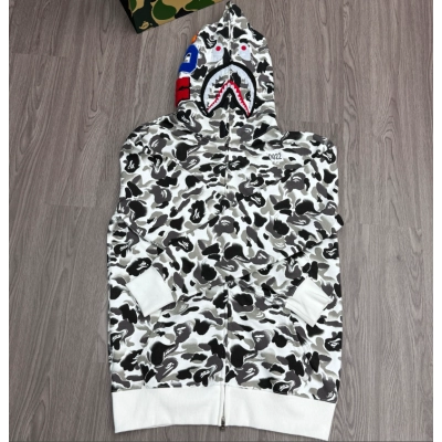 A Bathing Ape (BAPE) Kyoto City Camo Shark Full Zip Hoodie 02