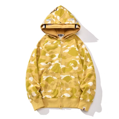 A Bathing Ape BAPE Color Camo Double Shark Full Zip Hoodie 01