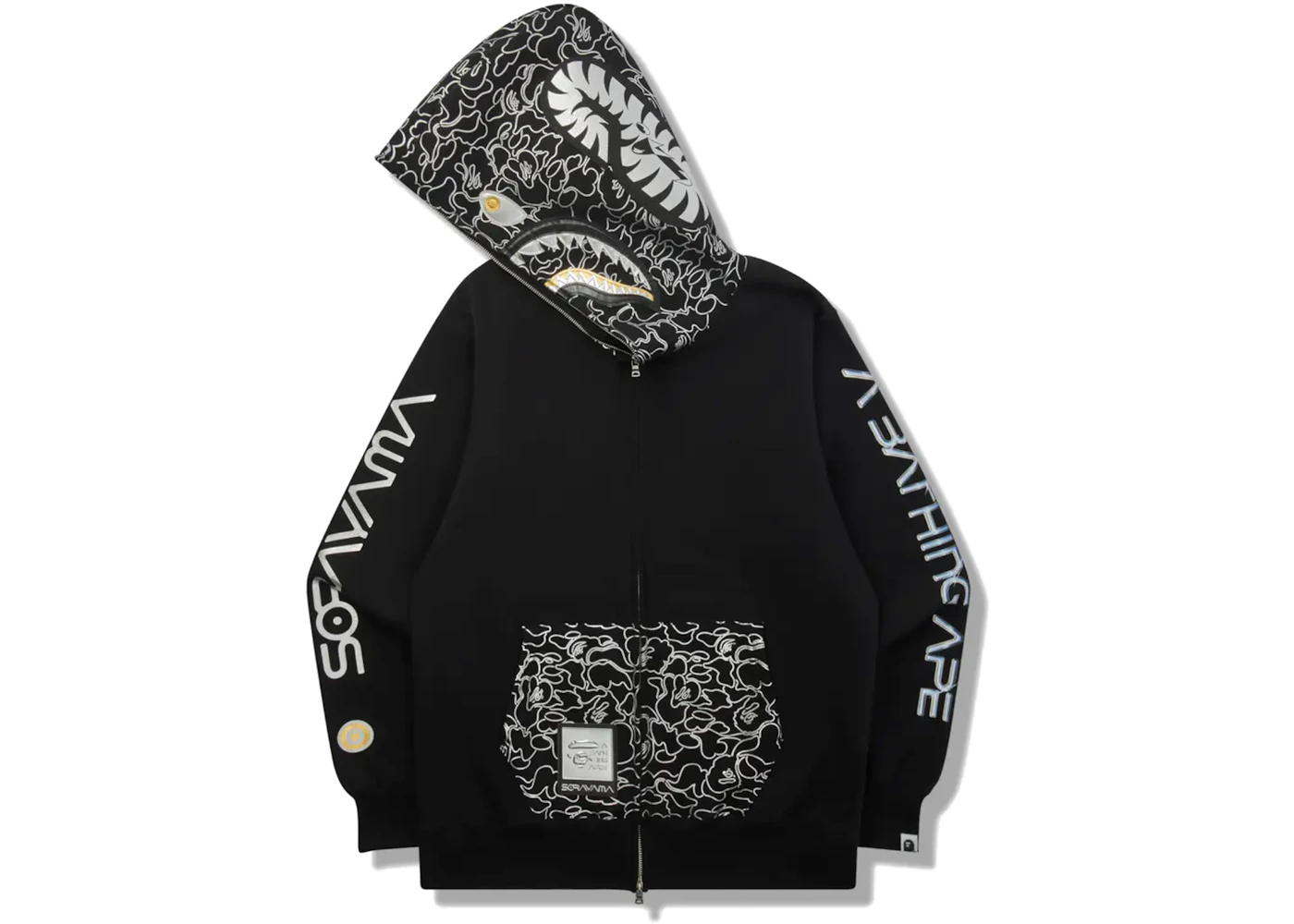 A Bathing Ape BAPE x Hajime Sorayama Shark Full Zip Hoodie