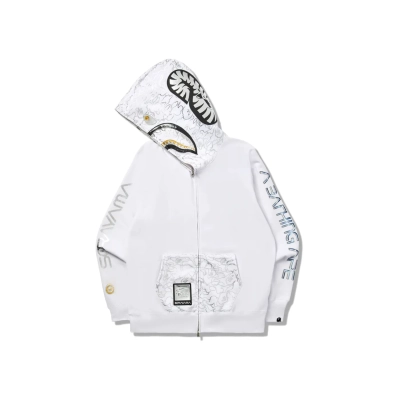 A Bathing Ape BAPE x Hajime Sorayama Shark Full Zip Hoodie 02
