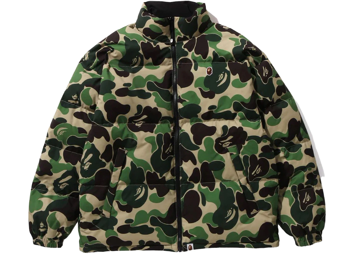 BAPE ABC Camo Reversible Down Jacket Green/White/Green