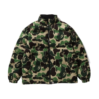 BAPE ABC Camo Reversible Down Jacket Green/White/Green 01