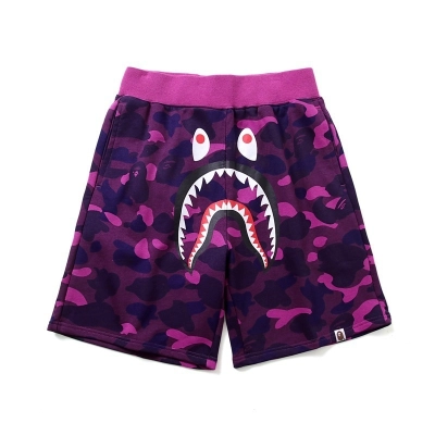 BAPE Color Camo Shark Sweat Shorts 01