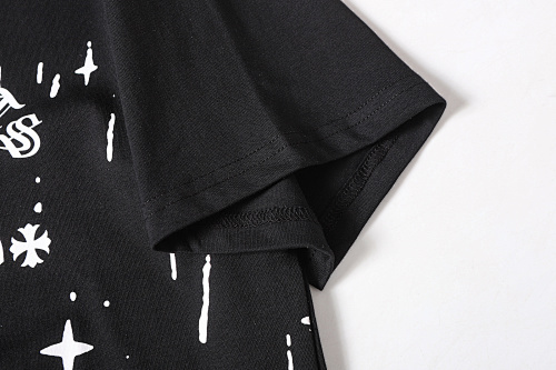 Chrome Hearts 25SS Meteor Shower Cross Short Sleeve T-Shirt Black/White