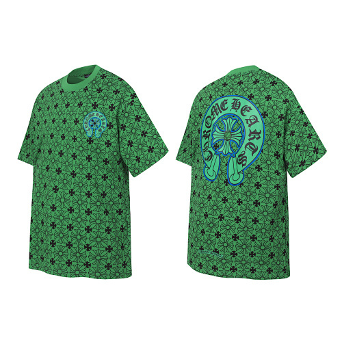 Chrome Hearts Green Cross Monogram Horseshoe Tee