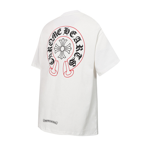 Chrome Hearts Red Horseshoe Logo Tee