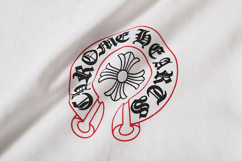 Chrome Hearts Red Horseshoe Logo Tee