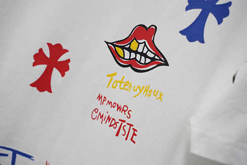 Chrome Hearts Supply The Demand Short Sleeve T-Shirt Black/White