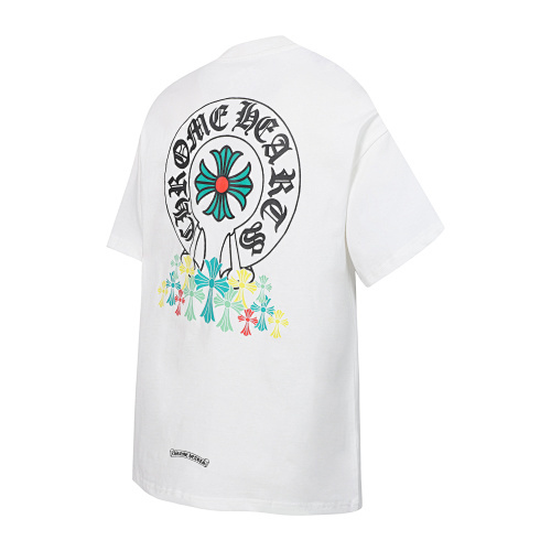 Chrome Hearts Colorful Crosses Horseshoe T-Shirt Black/White 2224