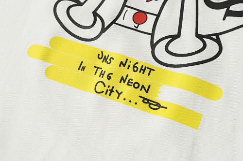 Chrome Hearts Matty Boy One Night In The Neon City Horseshoe Short Sleeve T-Shirt Black/White 2229