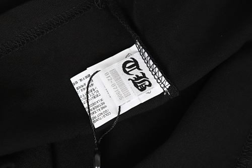 Chrome Hearts Triple Cross Embroidered T-Shirt Black/White/Pink 2207