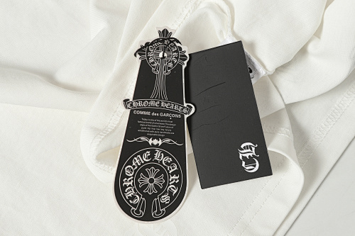 Chrome Hearts Vertical Multicolor Horseshoe T-Shirt Black/White 2226