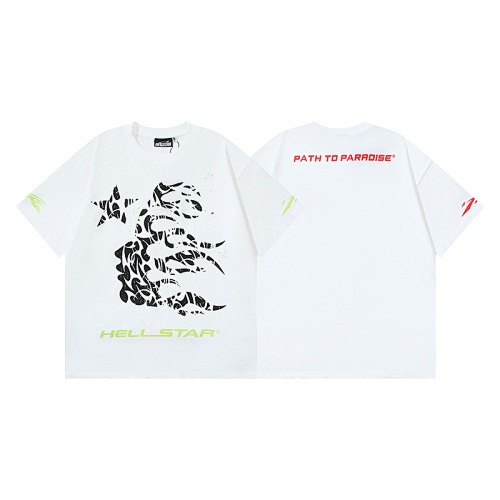 Hellstar Records Pink Flame Logo T-Shirt 588#