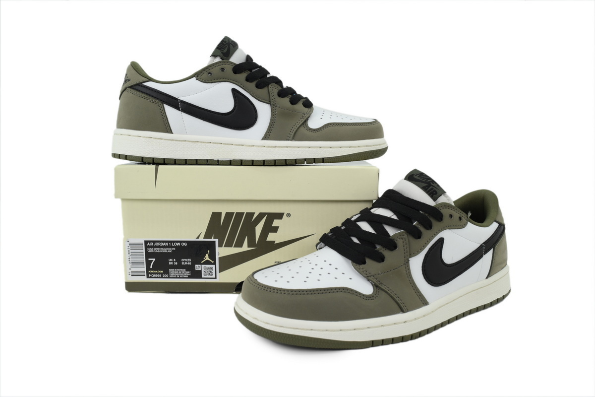LJR Batch Air Jordan 1 Retro Low OG 'Medium Olive' HQ6998-200