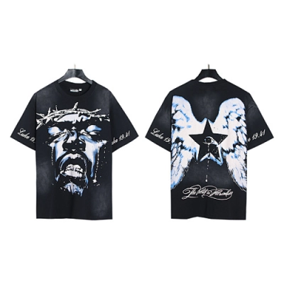 Hellstar Classic Basic Summer Short-Sleeve T-Shirt 6713# 01