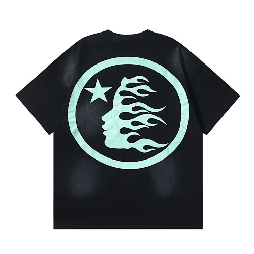 Hellstar Records Pink Flame Logo T-Shirt 6700#